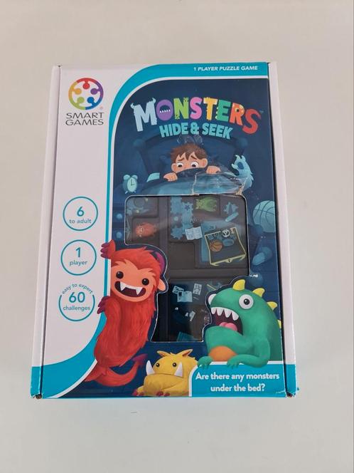 Gezelschapsspel / smart games : monsters hide & seek, Hobby en Vrije tijd, Gezelschapsspellen | Overige, Zo goed als nieuw, Ophalen of Verzenden