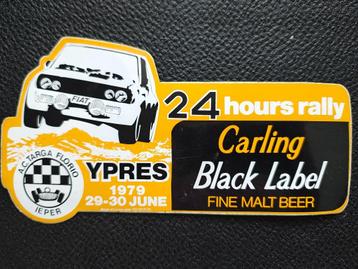 Sticker met reclame voor de auto van Rally Ieper Fiat Belgiu beschikbaar voor biedingen