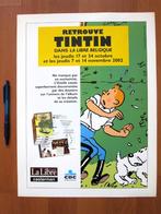 Affiche Tintin Libre Belgique (2002) + les cahiers, Ophalen of Verzenden, Zo goed als nieuw, Meerdere stripboeken, Hergé