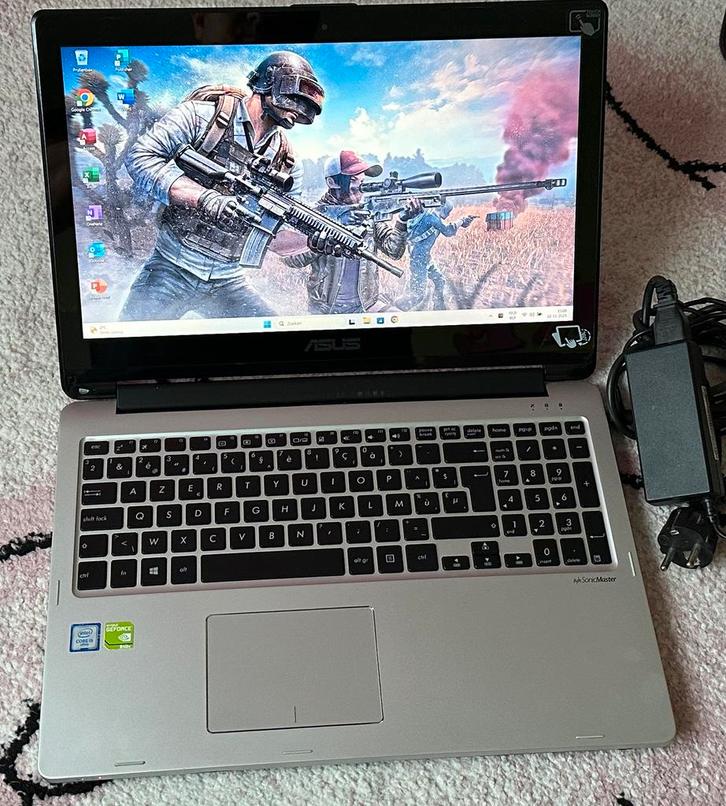 15.6”touchscreen asus/ i5-4210U/8gb ram/128gb ssd/1000gb hdd, Computers en Software, Chromebooks, Zo goed als nieuw, Touchscreen