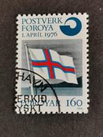Faeroer / Foroyar 1976 - vlag, Postzegels en Munten, Postzegels | Europa | Scandinavië, Ophalen of Verzenden, Denemarken, Gestempeld