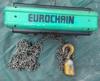 Palan électrique Verlinde, EUROCHAIN VL5, 1T, Doe-het-zelf en Bouw, Lieren en Takels, Ophalen, Gebruikt, Elektrisch
