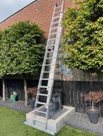 Alumex Professionele 3x14 Schuifladder (ZGAN), Ophalen, Zo goed als nieuw, Ladder, 4 meter of meer