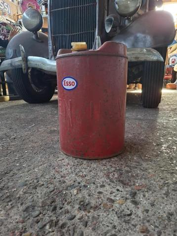 Oude vintage Esso benzine olie kan kruik decoratie reclame beschikbaar voor biedingen