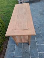 Sidetable uit massieve teak. Geluchtgomd., Ophalen of Verzenden, Zo goed als nieuw