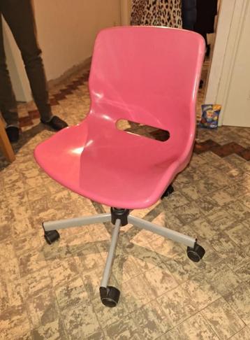 Bureaustoel, Huis en Inrichting, Bureaustoelen, Ophalen, Gebruikt, Roze, Bureaustoel
