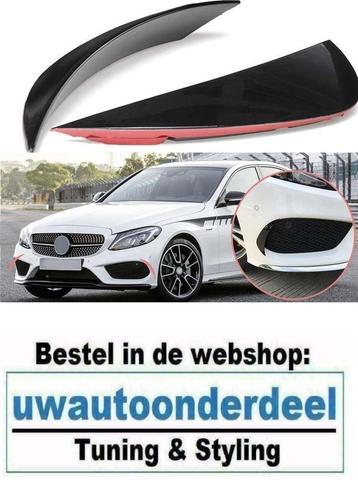 Canard Spoiler Front Voor Mercedes C Klasse W205 AMG Pack, Autos : Divers, Tuning & Styling, Envoi
