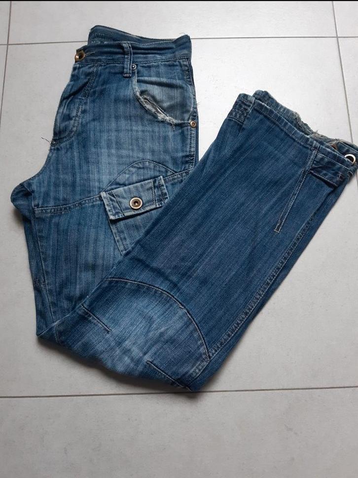 Donkerblauwe jeans voor heren W28 L32, Kleding | Heren, Spijkerbroeken en Jeans, Gedragen, W32 (confectie 46) of kleiner, Blauw
