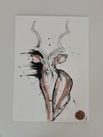 Zeefdruk antilope abstract, Antiek en Kunst, Ophalen of Verzenden