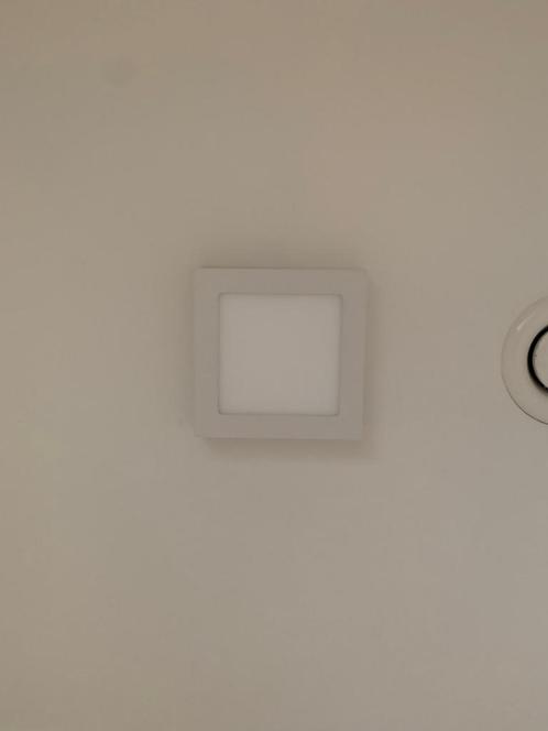 Prolight - LED Plafond Villo 12W 720LM vierkant - Wit, Maison & Meubles, Lampes | Plafonniers, Comme neuf, Synthétique, Métal