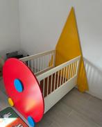 Kleurrijk Babybedje geel rood blauw 60x120cm zelf ontworpen, Ophalen, Gebruikt, Ledikant
