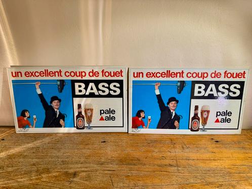 2 Cartons Publicitaires Bière BASS, Verzamelen, Merken en Reclamevoorwerpen, Gebruikt, Ophalen of Verzenden