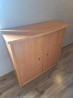 Halfhoge kledingkast - lichte eikenhouten planken in lage kl, Ophalen, Gebruikt, Eikenhout