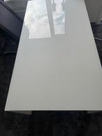 , Eettafel met glas boven kant... ophalen in Wevelgem, Huis en Inrichting, Tafels | Eettafels, Ophalen, Zo goed als nieuw