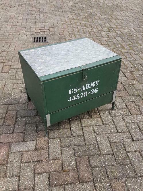 Stoere opbergkist, legerkist super tof ook als salontafel😎, Verzamelen, Militaria | Algemeen, Landmacht, Ophalen