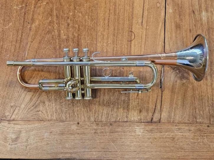 Holton Super Collegiate Tri-Color Bb Trompet, Muziek en Instrumenten, Blaasinstrumenten | Trompetten, Gebruikt, Trompet in si bemol