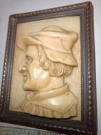 Oud miniatuurframe en hoorn, Antiek en Kunst, Ophalen of Verzenden