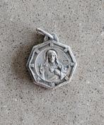 Medaillon, hanger Jezus Heilig Hart - zilver, Frankrijk, Antiek en Kunst, Antiek | Religieuze voorwerpen, Ophalen of Verzenden