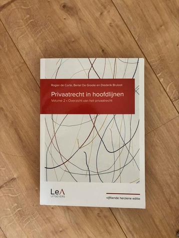 Rogier de Corte - Privaatrecht in hoofdlijnen 15de editie beschikbaar voor biedingen
