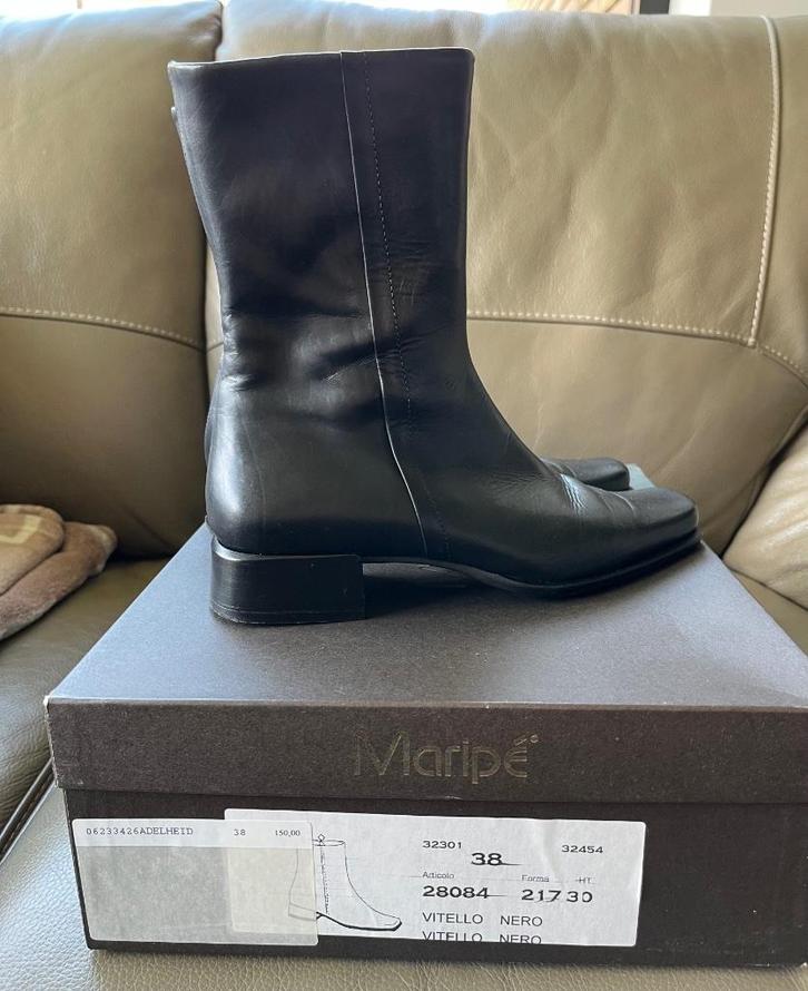 Leren enkellaarsjes NIEUW, Kleding | Dames, Schoenen, Nieuw, Lage of Enkellaarzen, Zwart, Ophalen