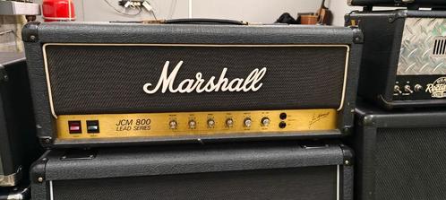 Marshall JCM 800 head 2203 uit 1984 + 1960 AV cab, Muziek en Instrumenten, Versterkers | Bas en Gitaar, Gebruikt, Ophalen