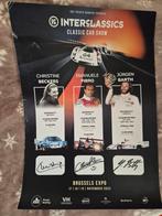 Poster interclassics signed Barth Beckers Pirro, Auto diversen, Raceauto's