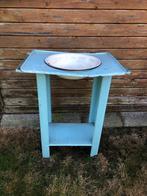 Vintage blikken Wastafel – Antieke Was Tafel, Antiek en Kunst, Ophalen