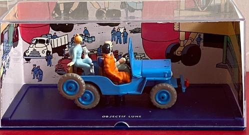 Kuifje"Raket naar de Maan"- Miniatuur Jeep - Moulinsart 2002, Verzamelen, Stripfiguren, Gebruikt, Overige typen, Kuifje, Ophalen of Verzenden