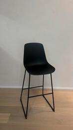 Barkruk ‘Nolon Nino’ 75 cm — zwart (4 stuks beschikbaar), Huis en Inrichting, Barkrukken, Ophalen, Kunststof, Met voetsteun, 60 tot 90 cm