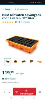 Olie opvangbak 2 tonnen, Ophalen