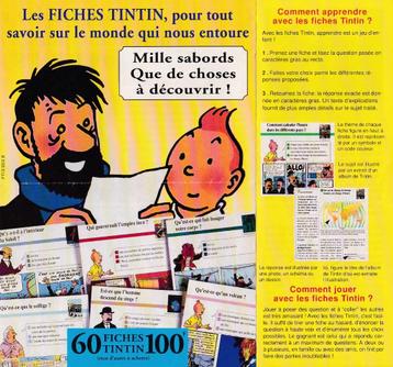 Tintin "COMPLET 3 BOITES/Fiches de collection ATLAS" +cadeau
