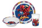 Spiderman Kinderservies met Beker - Magnetron, Kinderen en Baby's, Overige Kinderen en Baby's, Nieuw, Ophalen of Verzenden