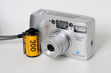 Konica Minolta Zoom 60 + hoesje Analoge camera