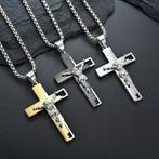Mooi Jezus kruis met Bijbeltekst verkrijgbaar in 3 kleuren, Handtassen en Accessoires, Overige materialen, Verzenden, Nieuw, Kruis of Symbool