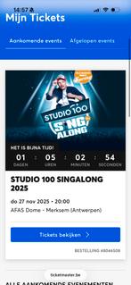 Studio 100 singalong, Tickets en Kaartjes, Twee personen