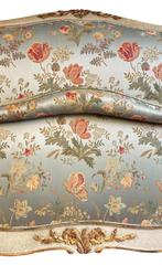 Bed in Louis XV-stijl in zijden lampen, Antiek en Kunst, Ophalen of Verzenden