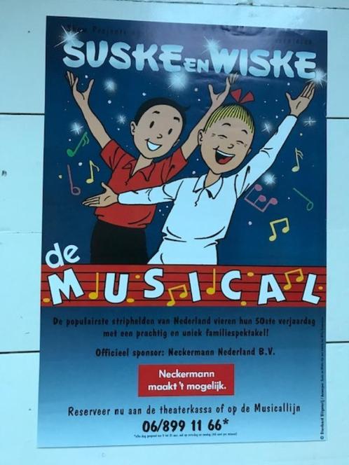 Vandersteen Suske en Wiske POSTER De Musical 1995 Standaard, Boeken, Stripverhalen, Nieuw, Eén stripboek, Ophalen of Verzenden