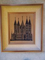 Tableau style point de croix sur le cathédrale de tournai, Antiquités & Art, Enlèvement