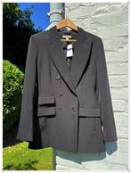 H&M - BLAZER AJUSTE CROISE NEUF – T. : 38, Maat 38/40 (M), H&M, Kostuum of Pak, Zwart