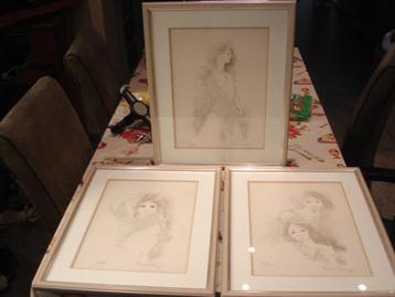 3X Kunst van Bernard Charoy beschikbaar voor biedingen