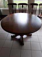 eiken tafel +stoelen, Ophalen, Eikenhout