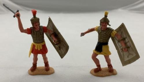Timpo Toys Swoppets Lot de 2 soldats romains en plastique 1:, Collections, Jouets miniatures, Utilisé, Enlèvement ou Envoi