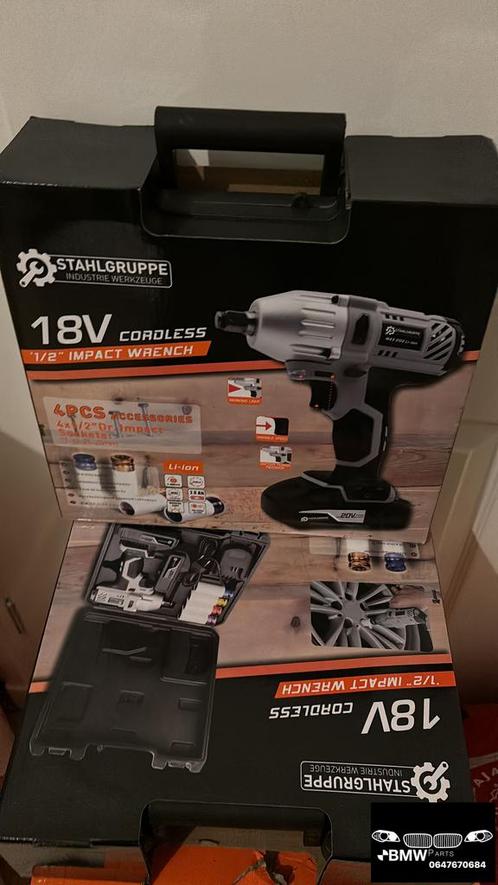 Stahlgruppe slagmoer accu tol NIEUW IN DOOS, Doe-het-zelf en Bouw, Gereedschap | Boormachines, Nieuw, Boor- en Schroefmachine