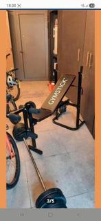 Fitnessbank + gewichten, Ophalen, Zo goed als nieuw, Rug, Fitnessbank