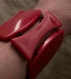 Bracelet vintage, Enlèvement ou Envoi, Comme neuf, Rouge