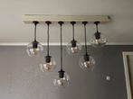 6 delige hanglamp / luster glazen bollen., Enlèvement ou Envoi, Utilisé, Verre