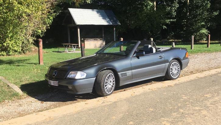 Mercedes SL300 24V, Auto's, Mercedes-Benz, Bedrijf, SL, Lederen bekleding, Grijs, Leder, Ophalen