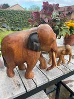 Set houten olifant, Ophalen of Verzenden
