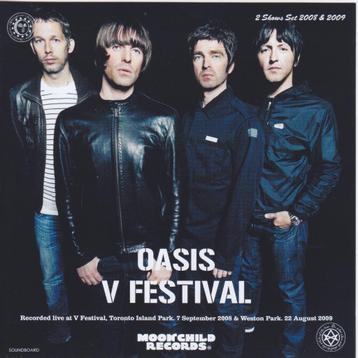 3 CD's - OASIS - V Festival 2 shows 2008 en 2009 beschikbaar voor biedingen