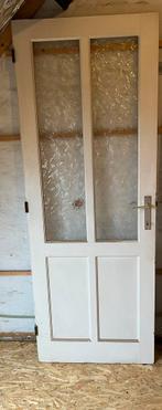 Houten deur + beglazing, Doe-het-zelf en Bouw, Ophalen, Gebruikt